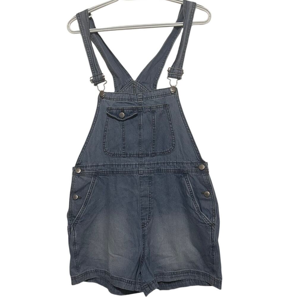 No Boundaries Youth Girls Demin Shortalls Adjustable‎ Straps Size L 11-13